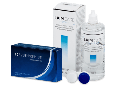 TopVue Premium (12 лещи) + разтвор Laim Care 400 ml