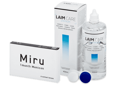 Miru 1month Menicon (6 лещи) + разтвор Laim-Care 400 ml
