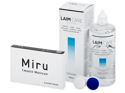 Miru 1month Menicon (6 лещи) + разтвор Laim-Care 400 ml