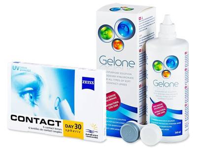 Carl Zeiss Contact Day 30 Spheric (6 лещи) + разтвор Gelone 360 ml