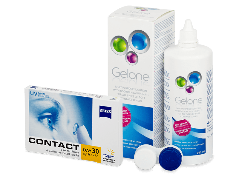 Carl Zeiss Contact Day 30 Spheric (6 лещи) + разтвор Gelone 360 ml - Пакет на оферта