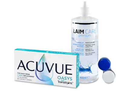 Acuvue Oasys with Transitions (6 лещи) + Laim-Care ратвор 400 ml