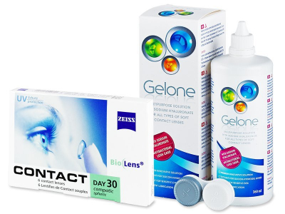 Carl Zeiss Contact Day 30 Compatic (6 лещи) + разтвор Gelone 360 ml