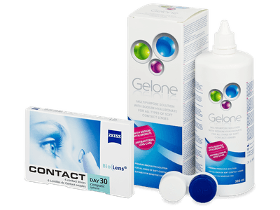 Carl Zeiss Contact Day 30 Compatic (6 лещи) + разтвор Gelone 360 ml - Пакет на оферта