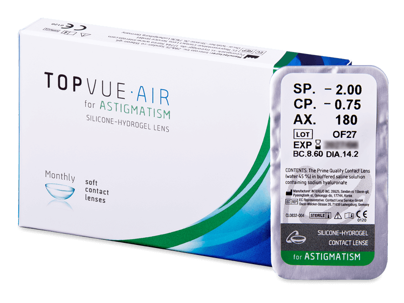 TopVue Air for Astigmatism (1 леща) - Торични лещи