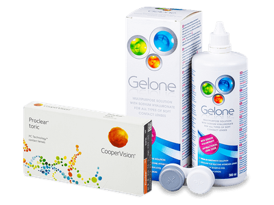 Proclear Toric XR (6 лещи) + разтвор Gelone 360ml