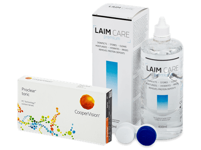 Proclear Toric XR (6 лещи) + разтвор Laim Care 400ml