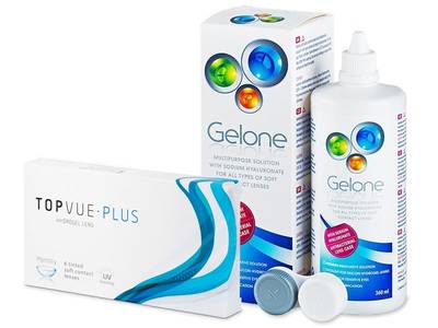 TopVue Monthly Plus (6 лещи) + разтвор Gelone 360 ml - По-старт дизайн