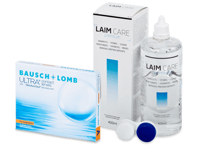 Bausch + Lomb ULTRA for Astigmatism (3 лещи) + разтвор Laim-Care 400 ml