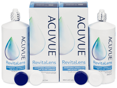 Разтвор Acuvue RevitaLens 2 x 360 ml - Икономичен пакет два разтвора