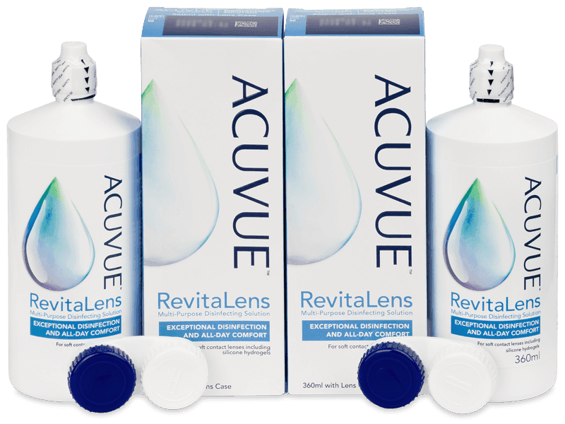 Разтвор Acuvue RevitaLens 2 x 360 ml - Икономичен пакет два разтвора