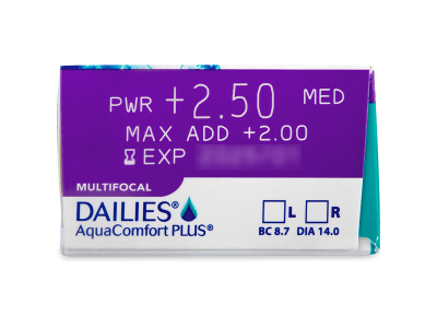 Dailies AquaComfort Plus Multifocal (90 лещи) - Преглед на параметри