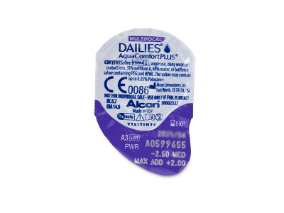 Dailies AquaComfort Plus Multifocal (90 лещи) - Преглед на блистер
