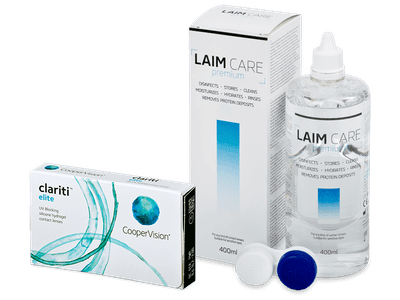 Clariti Elite (3 лещи) + разтвор Laim-Care 400 ml