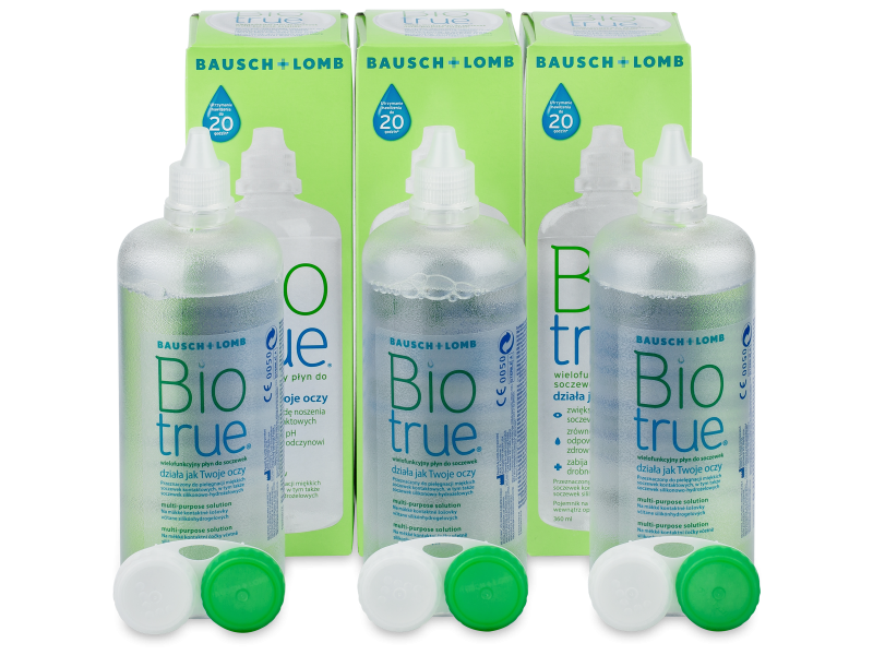 Разтвор Biotrue 3 x 360 ml  - Разтвор за почистване