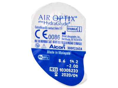 Air Optix plus HydraGlyde (6 лещи) - Преглед на блистер