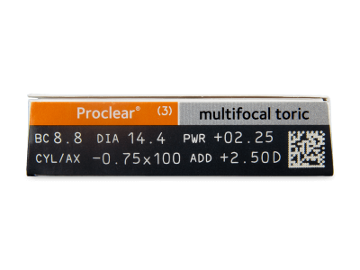 Proclear Multifocal Toric (3 лещи) - Преглед на параметри