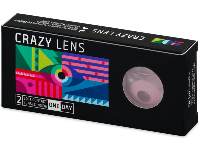 CRAZY LENS - Barbie Pink - дневни с диоптър (2 лещи) - Coloured contact lenses