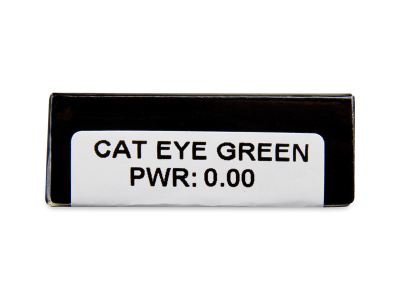 CRAZY LENS - Cat Eye Green - дневни без диоптър (2 лещи) - Преглед на параметри