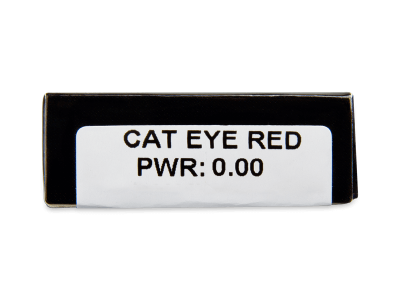 CRAZY LENS - Cat Eye Red - дневни без диоптър (2 лещи) - Преглед на параметри