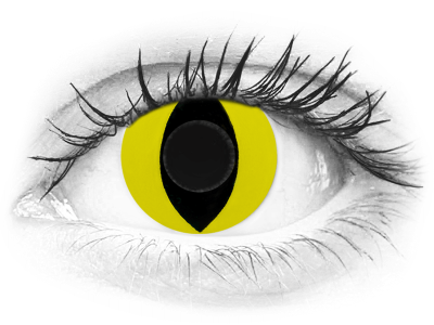 CRAZY LENS - Cat Eye Yellow - дневни без диоптър (2 лещи)