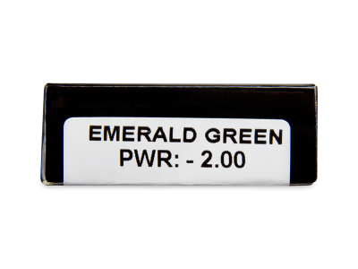 CRAZY LENS - Emerald Green - дневни с диоптър (2 лещи) - Преглед на параметри