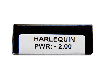 CRAZY LENS - Harlequin - дневни с диоптър (2 лещи) - Преглед на параметри