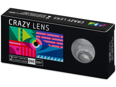 CRAZY LENS - Lord Snow - дневни с диоптър (2 лещи) - Coloured contact lenses