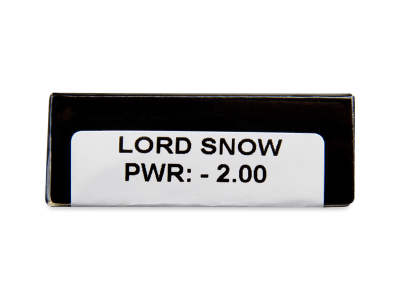 CRAZY LENS - Lord Snow - дневни с диоптър (2 лещи) - Преглед на параметри