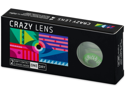 CRAZY LENS - Joker - дневни с диоптър (2 лещи) - Coloured contact lenses