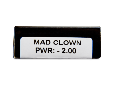 CRAZY LENS - Mad Clown - дневни с диоптър (2 лещи) - Преглед на параметри
