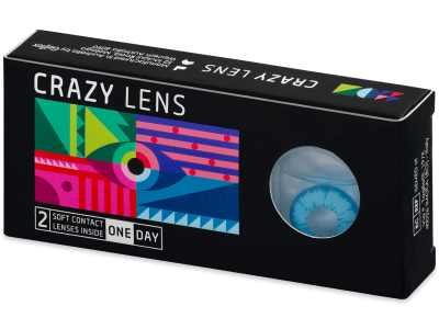 CRAZY LENS - Night King - дневни с диоптър (2 лещи) - Coloured contact lenses
