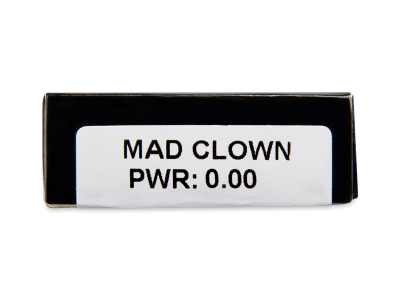 CRAZY LENS - Mad Clown - дневни без диоптър (2 лещи) - Преглед на параметри