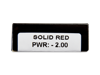 CRAZY LENS - Solid Red - дневни с диоптър (2 лещи) - Преглед на параметри