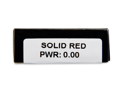 CRAZY LENS - Solid Red - дневни без диоптър (2 лещи) - Преглед на параметри