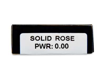 CRAZY LENS - Solid Rose - дневни без диоптър (2 лещи) - Преглед на параметри