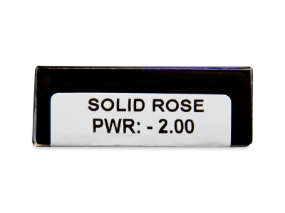 CRAZY LENS - Solid Rose - дневни с диоптър (2 лещи) - Преглед на параметри