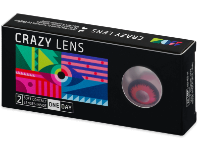 CRAZY LENS - Vampire Queen - дневни с диоптър (2 лещи) - Coloured contact lenses