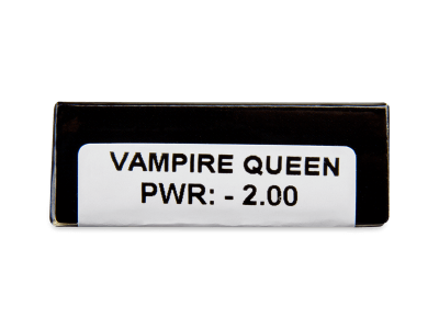 CRAZY LENS - Vampire Queen - дневни с диоптър (2 лещи) - Преглед на параметри