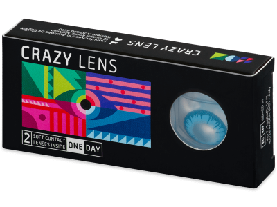 CRAZY LENS - White Walker - дневни с диоптър (2 лещи) - Coloured contact lenses
