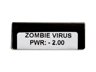 CRAZY LENS - Zombie Virus - дневни с диоптър (2 лещи) - Преглед на параметри