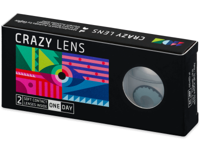 CRAZY LENS - Zombie Virus - дневни с диоптър (2 лещи) - Coloured contact lenses