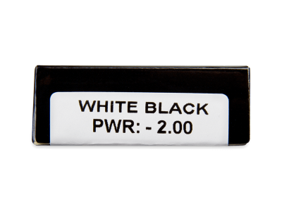 CRAZY LENS - White Black - дневни с диоптър (2 лещи) - Преглед на параметри