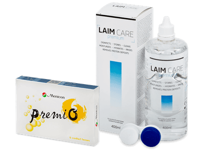 Menicon PremiO (6 лещи) + Laim-Care Разтвор 400 ml