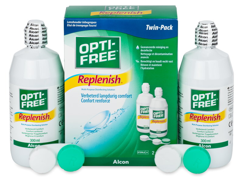 Разтвор OPTI-FREE RepleniSH 2 x 300 ml  - Economy duo pack- solution