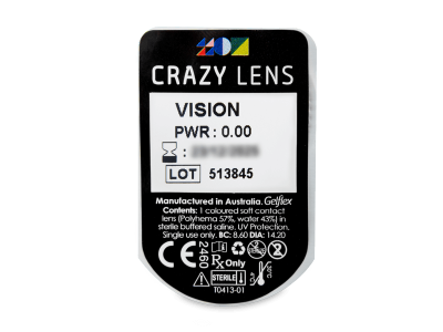 CRAZY LENS - Vision - дневни без диоптър (2 лещи) - Преглед на блистер