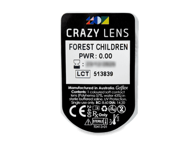 CRAZY LENS - Forest Children - дневни без диоптър (2 лещи) - Преглед на блистер