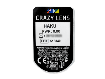 CRAZY LENS - Haku - дневни без диоптър (2 лещи) - Преглед на блистер