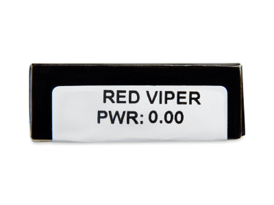 CRAZY LENS - Red Viper - дневни без диоптър (2 лещи) - Преглед на параметри