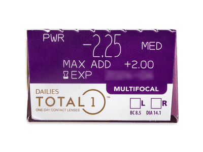 Dailies TOTAL1 Multifocal (30 лещи) - Преглед на параметри